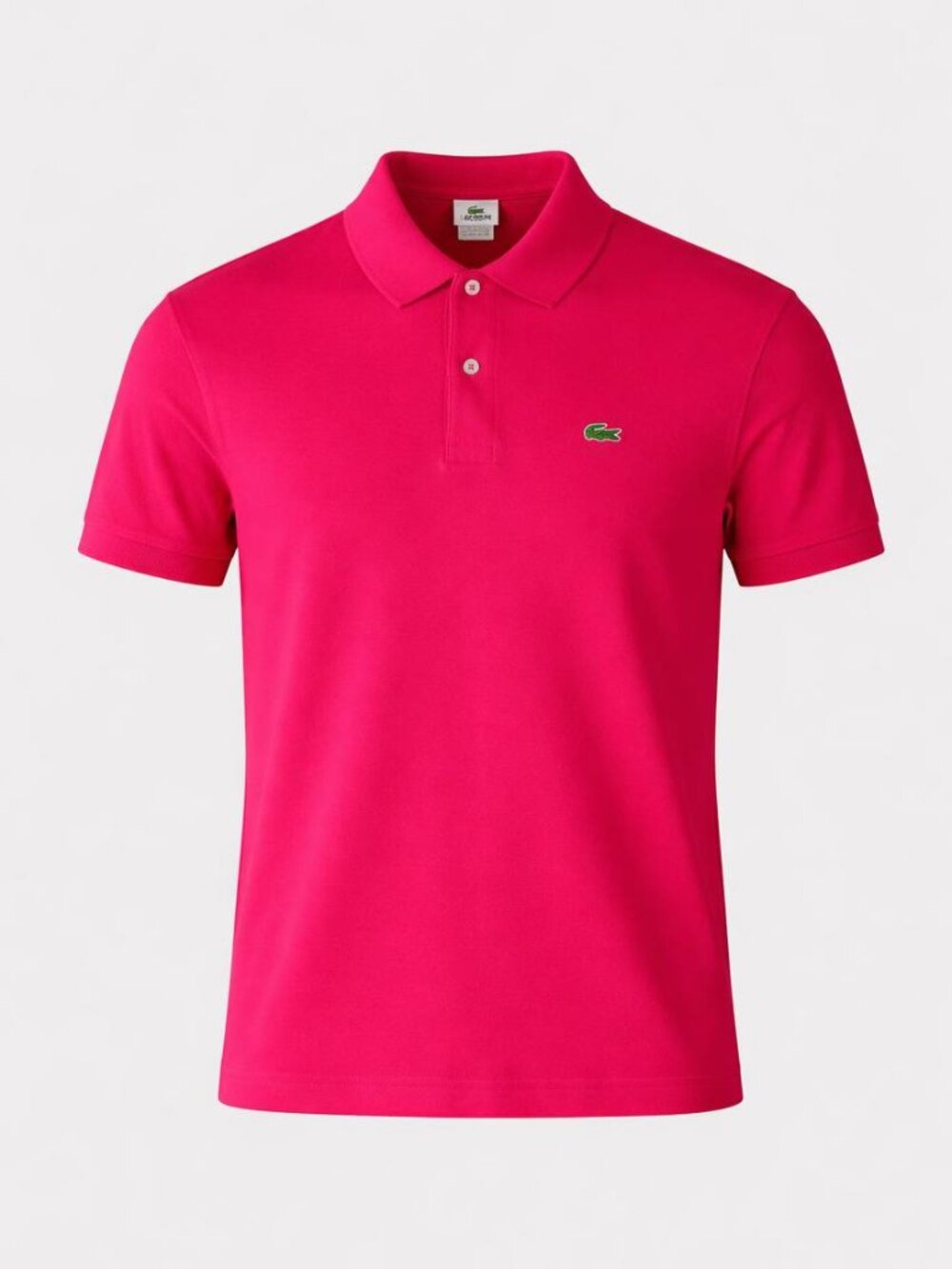 Lacoste Pink Polo Shirt Men's Size 6 Short Sleeve 100% Cotton Classic Fit
